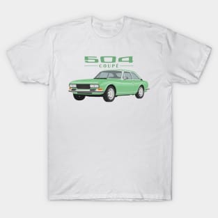 504 Coupé Cabriolet Coupe green T-Shirt